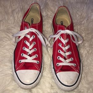 Red converse shoes!